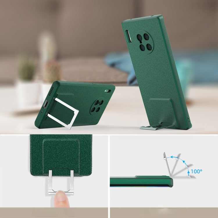 For Huawei Mate 30 Skin Feel Frosted TPU Shockproof Phone Case with Telescopic Holder