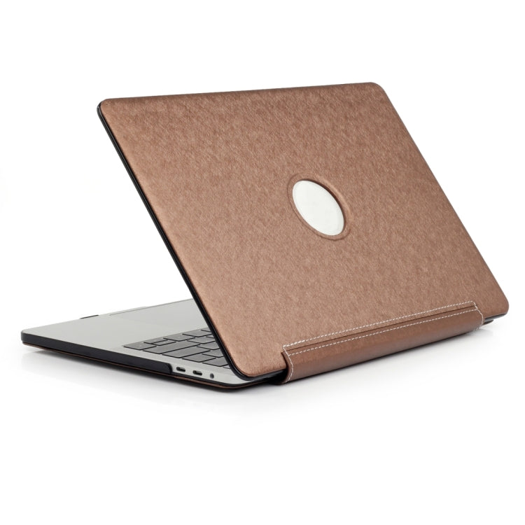 Laptop One-piece PU Leather Case For MacBook Pro 16.2 inch A2485 2021