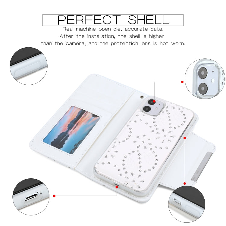 For iPhone 11 Separable Maple Leaf Flower Litchi Texture Flip Leather Case with Holder & Card Slot & Wallet & Lanyard