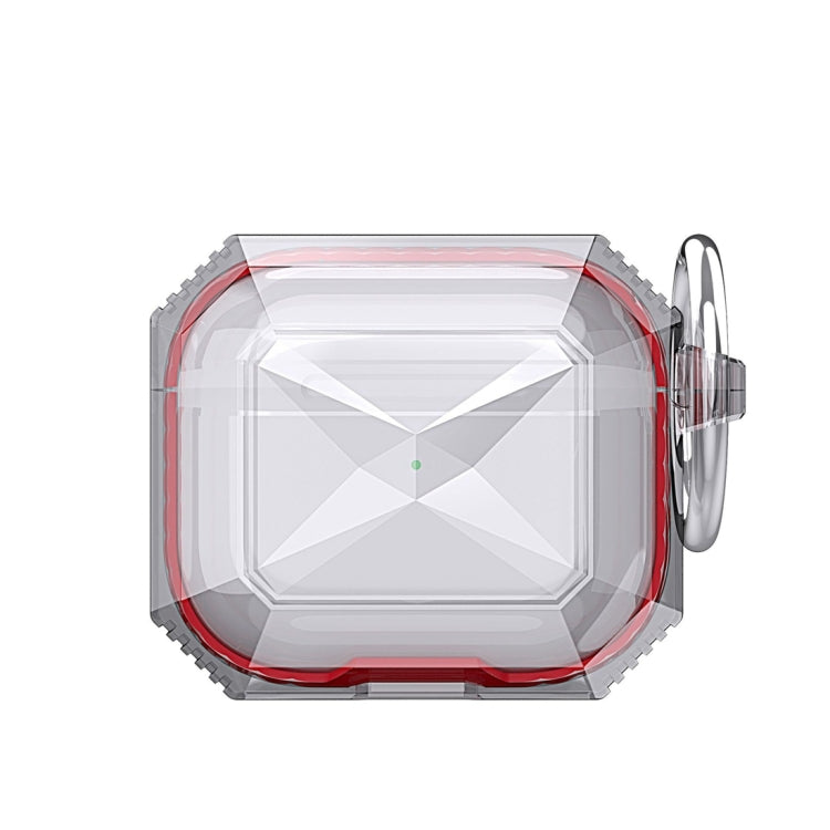 Transparent Two-color Anti-fall TPU Earphones Protective Case with Hook For AirPods 3