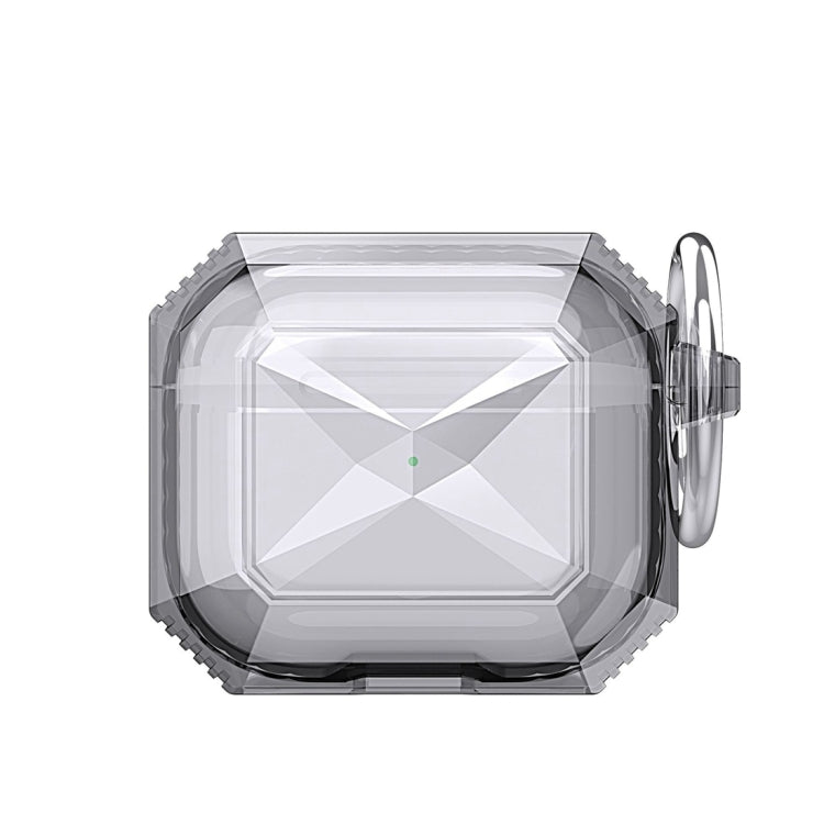 Transparent Two-color Anti-fall TPU Earphones Protective Case with Hook For AirPods 3