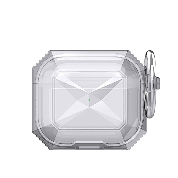 Transparent Two-color Anti-fall TPU Earphones Protective Case with Hook For AirPods 3