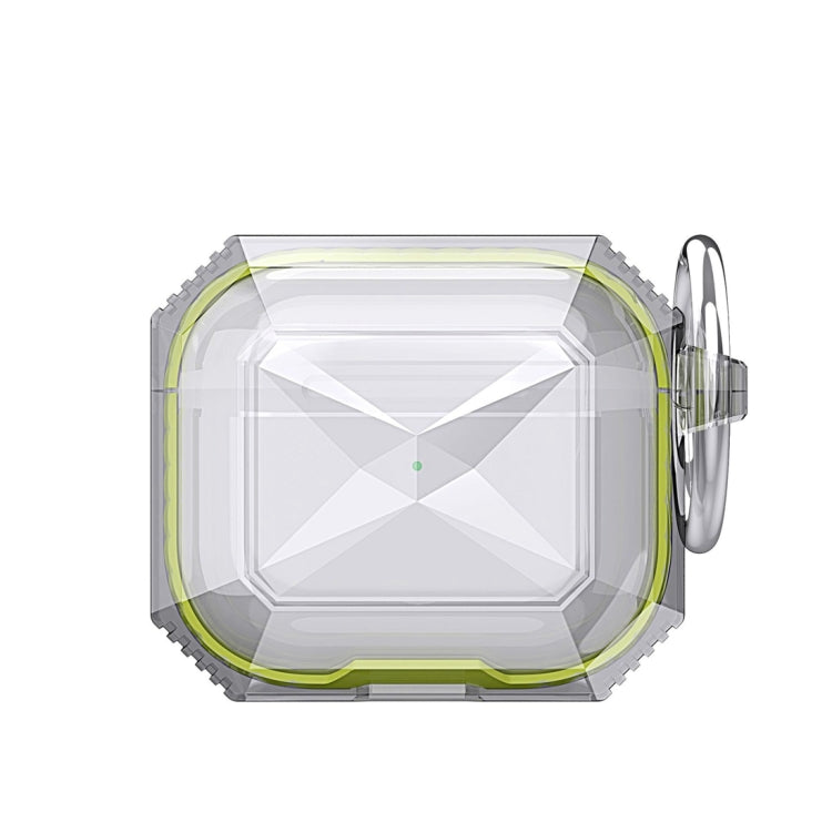 Transparent Two-color Anti-fall TPU Earphones Protective Case with Hook For AirPods 3