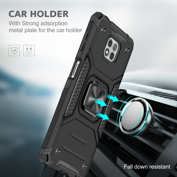 For Motorola Moto G Power (2021) Magnetic Armor Shockproof TPU + PC Phone Case with Metal Ring Holder