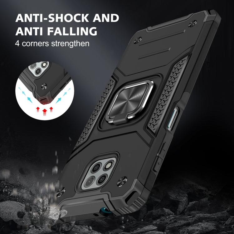 For Motorola Moto G Power (2021) Magnetic Armor Shockproof TPU + PC Phone Case with Metal Ring Holder