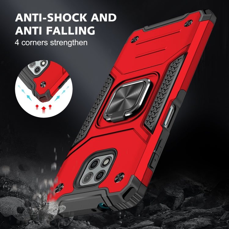 For Motorola Moto G Power (2021) Magnetic Armor Shockproof TPU + PC Phone Case with Metal Ring Holder