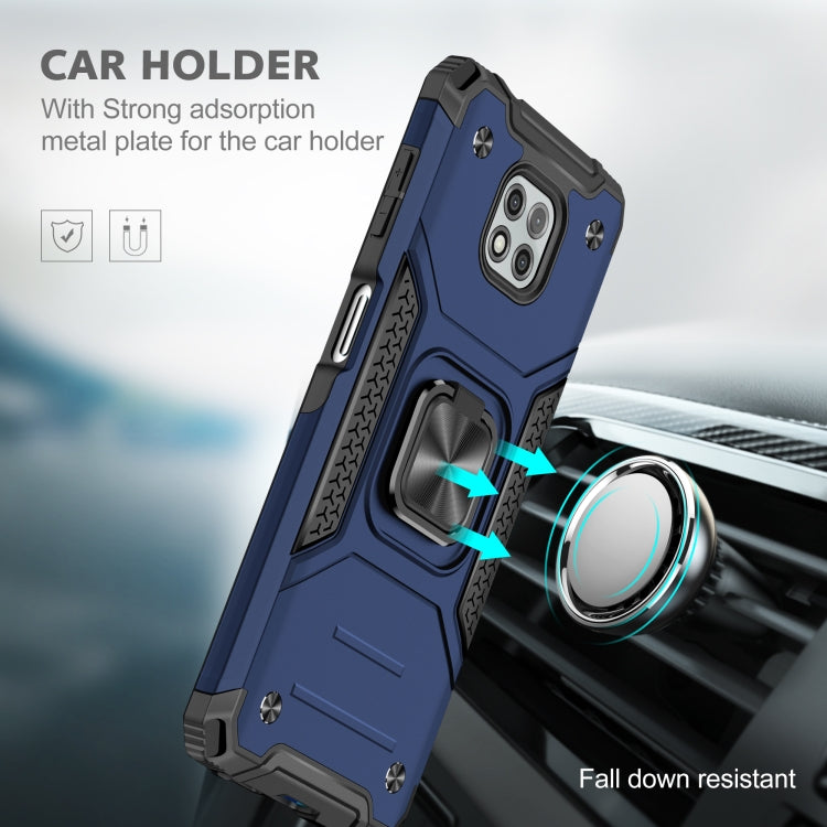 For Motorola Moto G Power (2021) Magnetic Armor Shockproof TPU + PC Phone Case with Metal Ring Holder