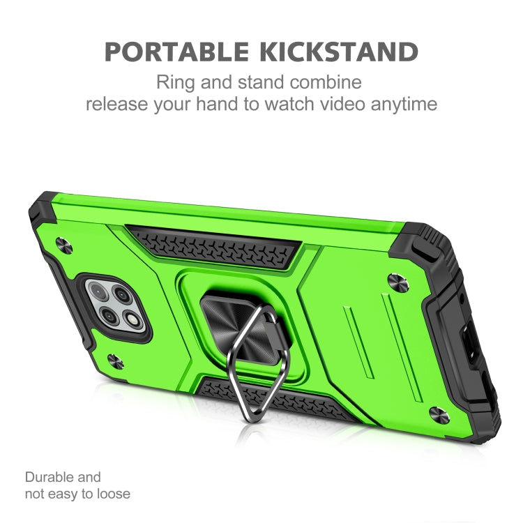 For Motorola Moto G Power (2021) Magnetic Armor Shockproof TPU + PC Phone Case with Metal Ring Holder