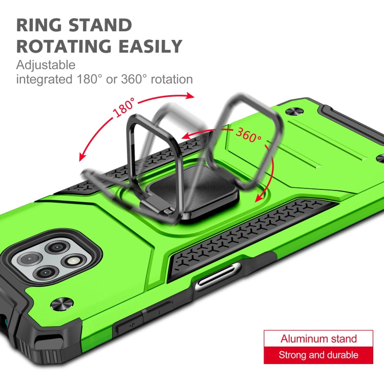 For Motorola Moto G Power (2021) Magnetic Armor Shockproof TPU + PC Phone Case with Metal Ring Holder