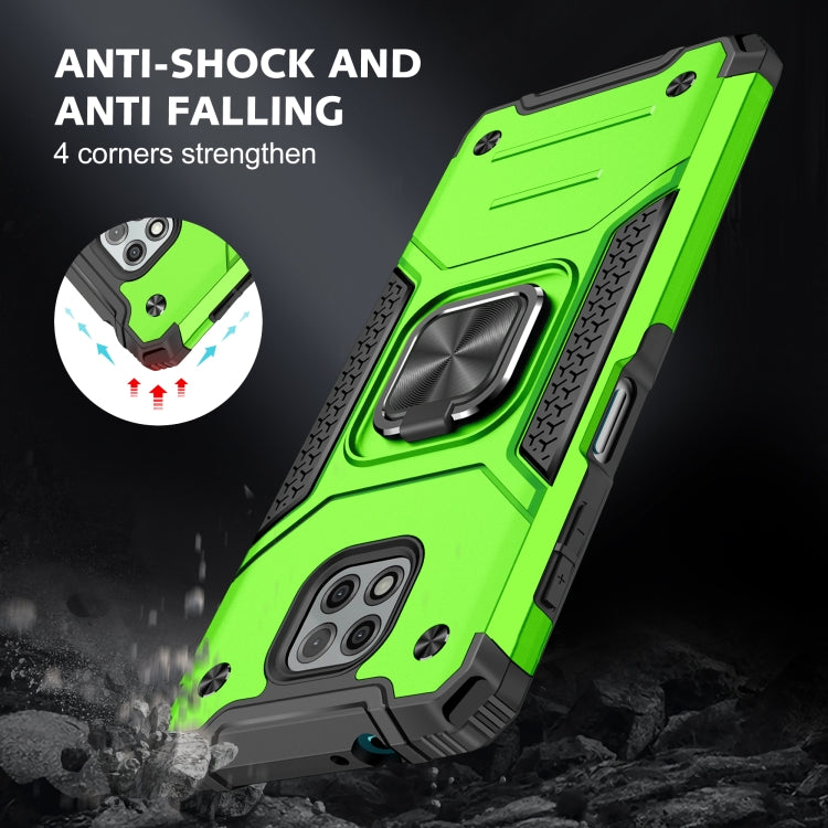 For Motorola Moto G Power (2021) Magnetic Armor Shockproof TPU + PC Phone Case with Metal Ring Holder