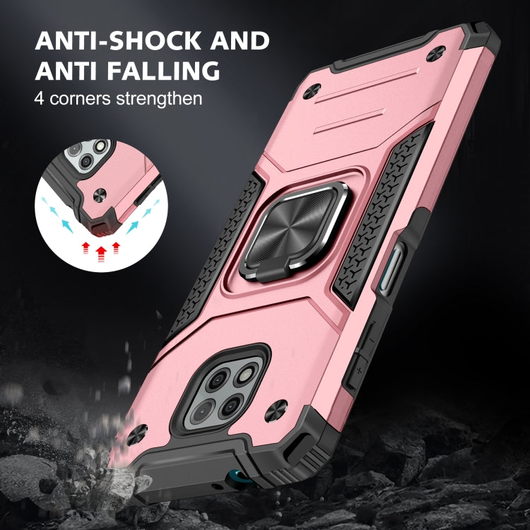 For Motorola Moto G Power (2021) Magnetic Armor Shockproof TPU + PC Phone Case with Metal Ring Holder