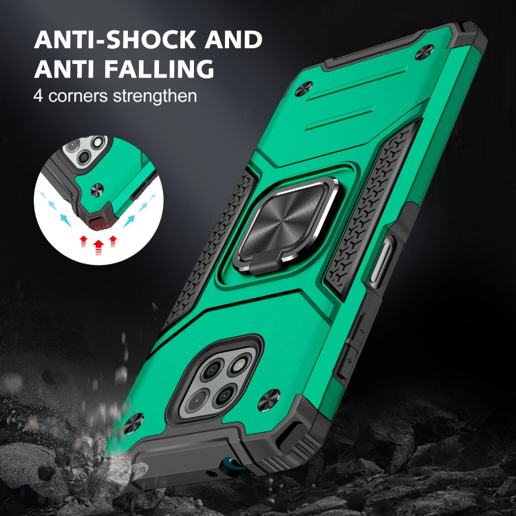 For Motorola Moto G Power (2021) Magnetic Armor Shockproof TPU + PC Phone Case with Metal Ring Holder