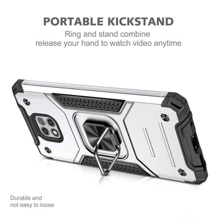 For Motorola Moto G Power (2021) Magnetic Armor Shockproof TPU + PC Phone Case with Metal Ring Holder