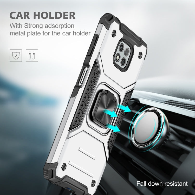 For Motorola Moto G Power (2021) Magnetic Armor Shockproof TPU + PC Phone Case with Metal Ring Holder