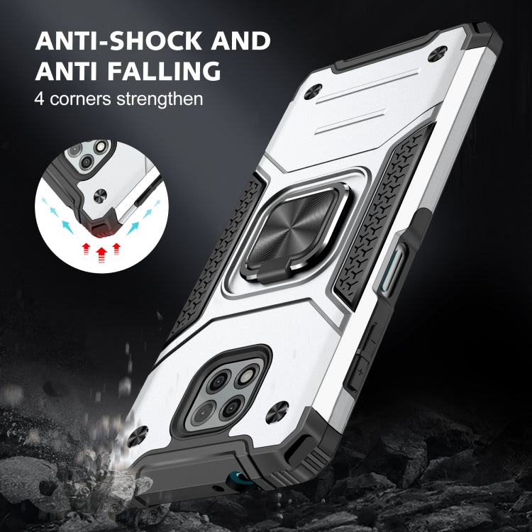 For Motorola Moto G Power (2021) Magnetic Armor Shockproof TPU + PC Phone Case with Metal Ring Holder