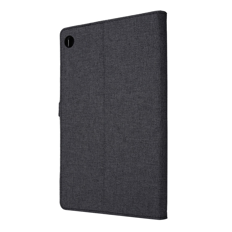 For OPPO Realme Pad 10.4 Horizontal Flip TPU + Fabric PU Leather Tablet Protective Case with Name Card Clip