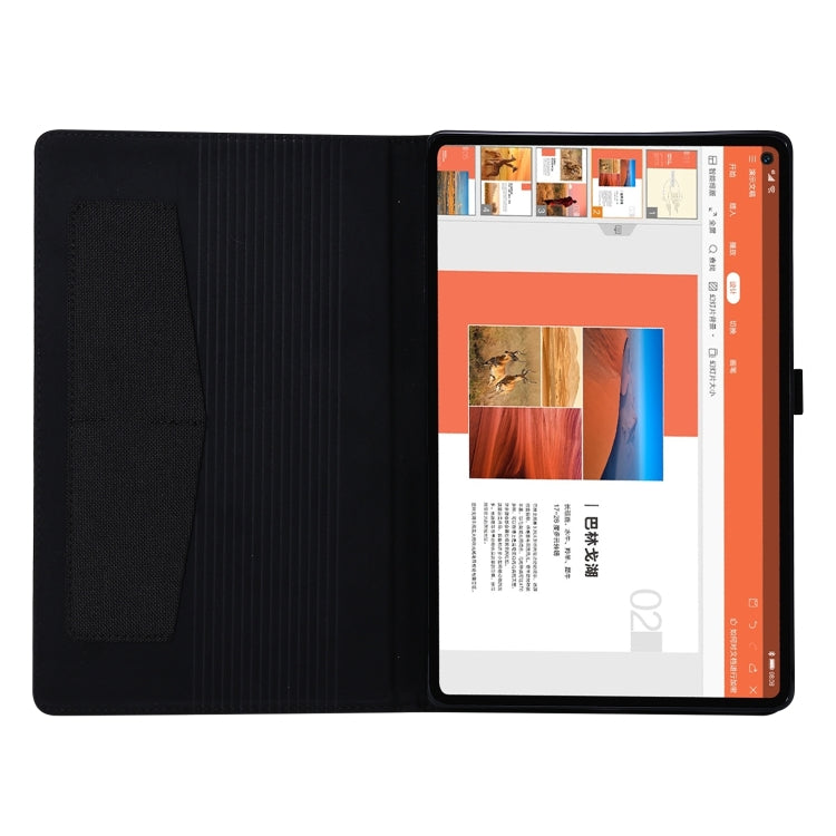 For OPPO Realme Pad 10.4 Horizontal Flip TPU + Fabric PU Leather Tablet Protective Case with Name Card Clip