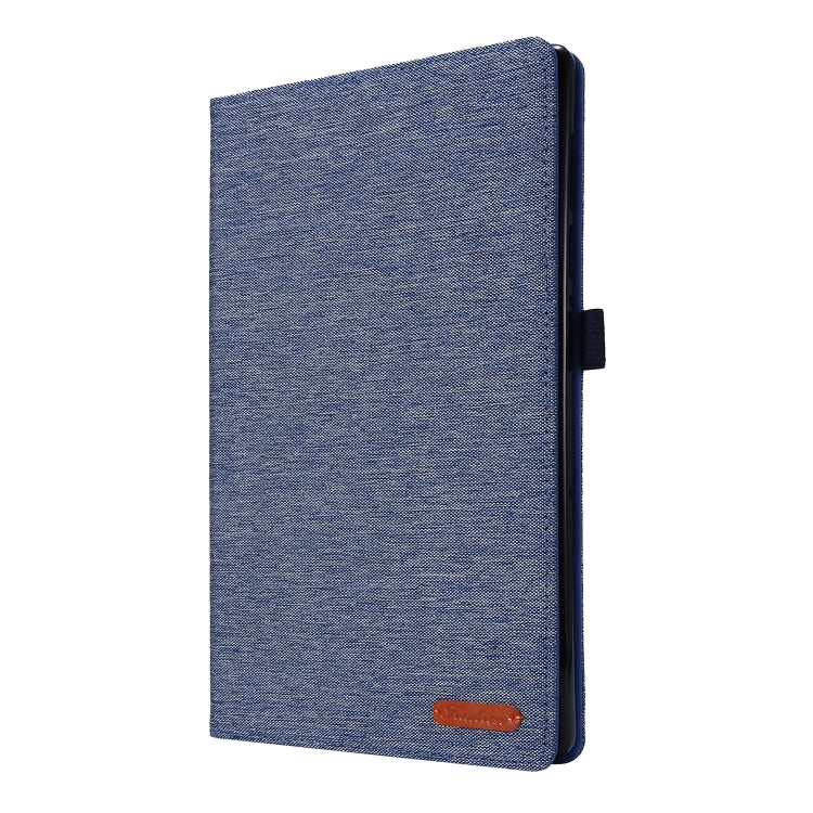 For OPPO Realme Pad 10.4 Horizontal Flip TPU + Fabric PU Leather Tablet Protective Case with Name Card Clip