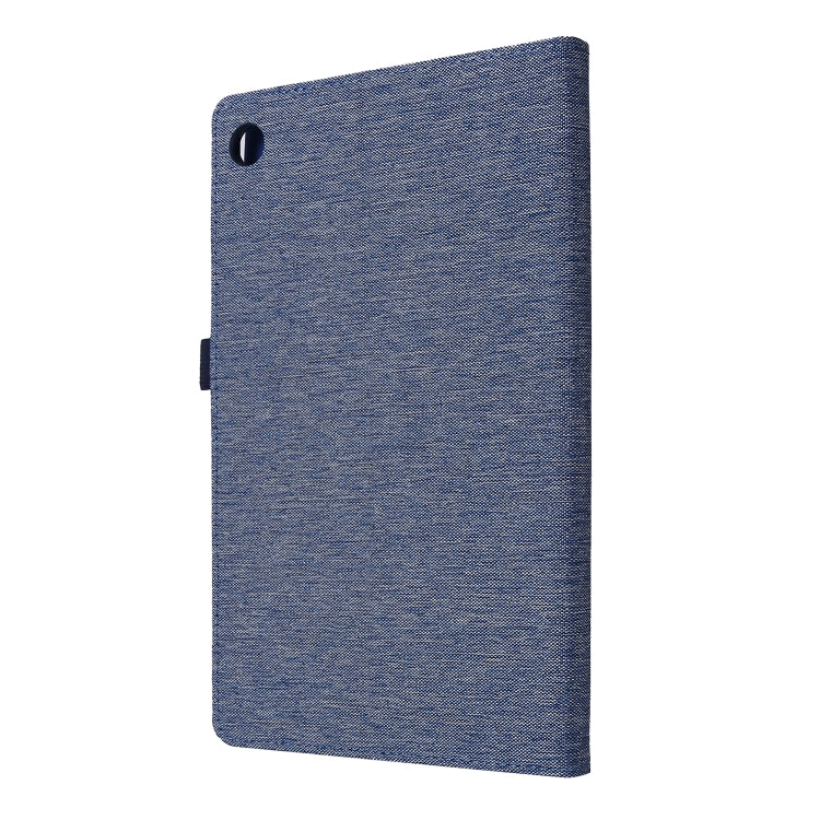 For OPPO Realme Pad 10.4 Horizontal Flip TPU + Fabric PU Leather Tablet Protective Case with Name Card Clip