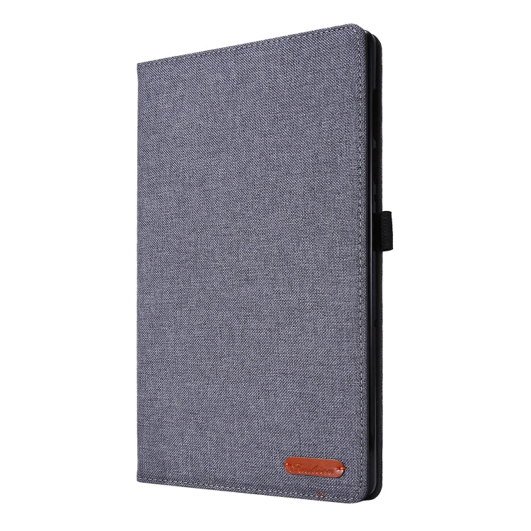 For OPPO Realme Pad 10.4 Horizontal Flip TPU + Fabric PU Leather Tablet Protective Case with Name Card Clip