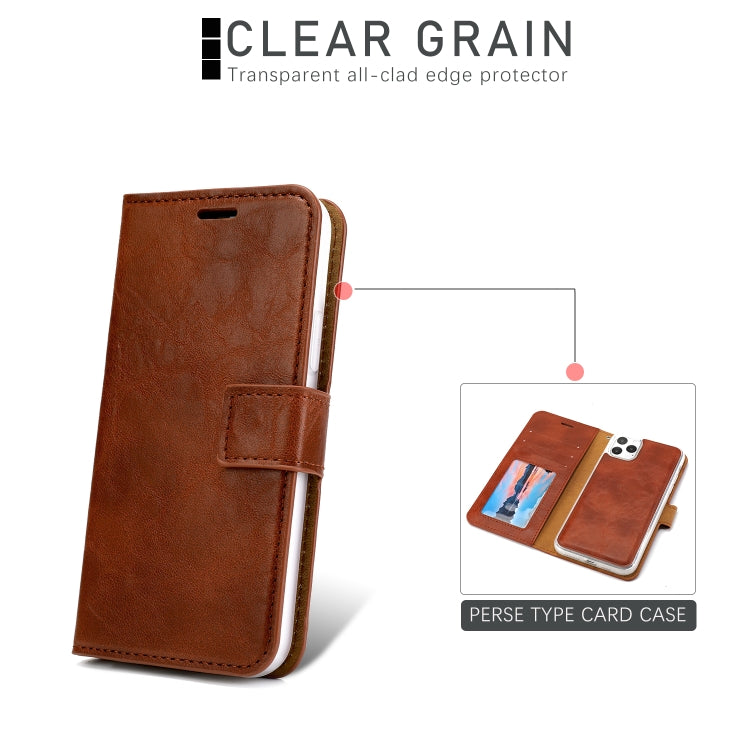 For iPhone 11 Separable Crazy Horse Texture Flip Leather Case with Holder & Card Slot & Wallet
