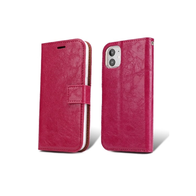 For iPhone 11 Separable Crazy Horse Texture Flip Leather Case with Holder & Card Slot & Wallet