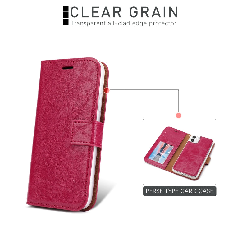 For iPhone 11 Separable Crazy Horse Texture Flip Leather Case with Holder & Card Slot & Wallet