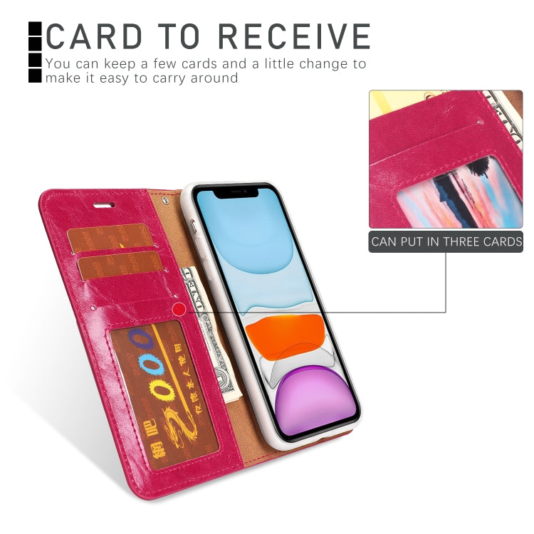 For iPhone 11 Separable Crazy Horse Texture Flip Leather Case with Holder & Card Slot & Wallet
