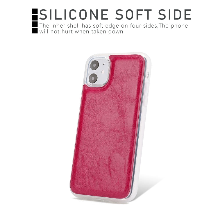 For iPhone 11 Separable Crazy Horse Texture Flip Leather Case with Holder & Card Slot & Wallet
