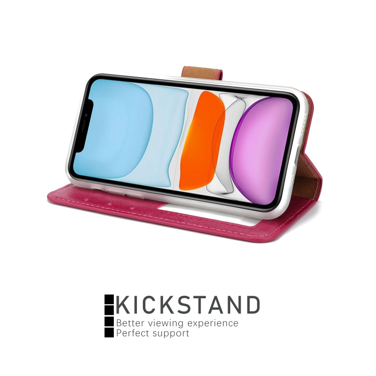 For iPhone 11 Separable Crazy Horse Texture Flip Leather Case with Holder & Card Slot & Wallet