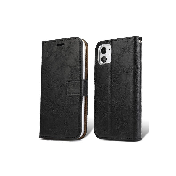 For iPhone 11 Separable Crazy Horse Texture Flip Leather Case with Holder & Card Slot & Wallet