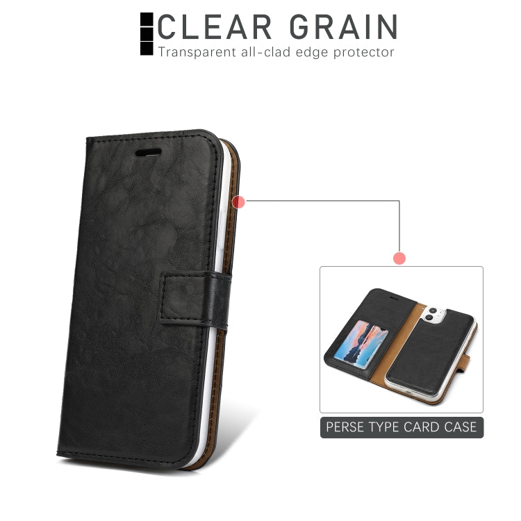 For iPhone 11 Separable Crazy Horse Texture Flip Leather Case with Holder & Card Slot & Wallet