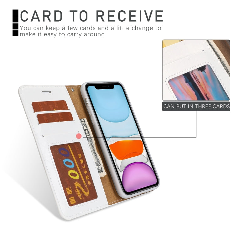For iPhone 11 Separable Crazy Horse Texture Flip Leather Case with Holder & Card Slot & Wallet