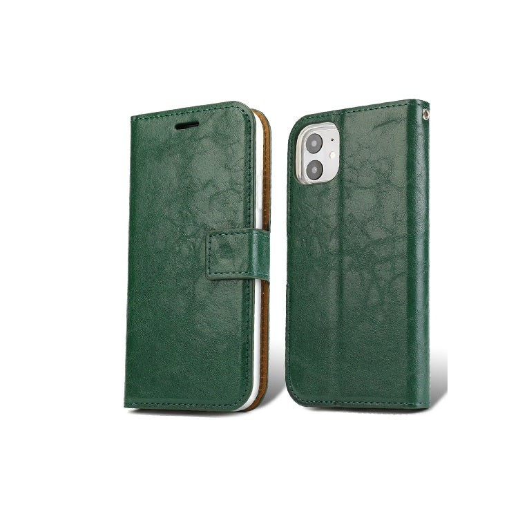For iPhone 11 Separable Crazy Horse Texture Flip Leather Case with Holder & Card Slot & Wallet