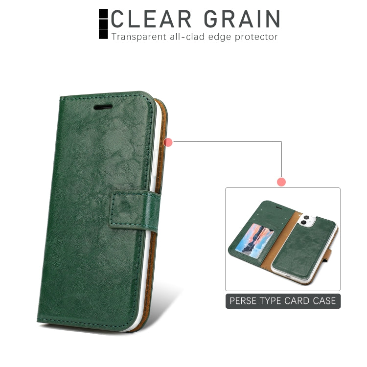 For iPhone 11 Separable Crazy Horse Texture Flip Leather Case with Holder & Card Slot & Wallet