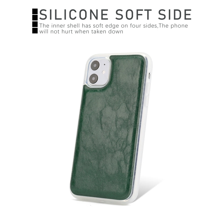 For iPhone 11 Separable Crazy Horse Texture Flip Leather Case with Holder & Card Slot & Wallet
