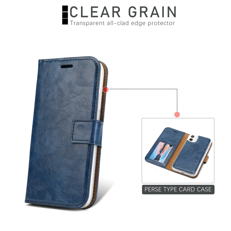 For iPhone 11 Separable Crazy Horse Texture Flip Leather Case with Holder & Card Slot & Wallet