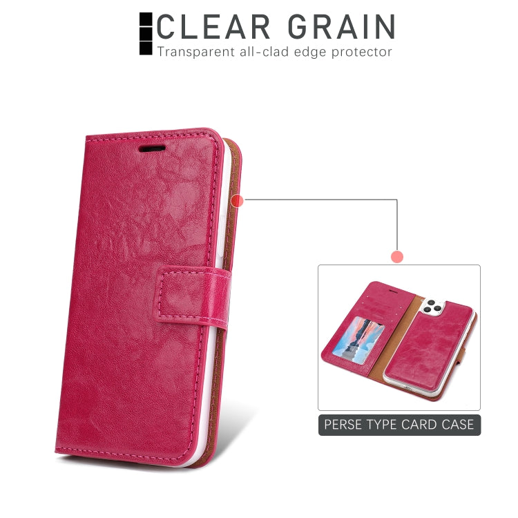 For iPhone 11 Pro Max Separable Crazy Horse Texture Flip Leather Case with Holder & Card Slot & Wallet