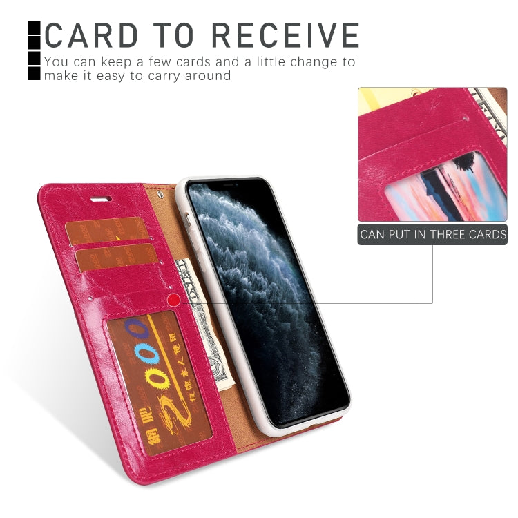 For iPhone 11 Pro Max Separable Crazy Horse Texture Flip Leather Case with Holder & Card Slot & Wallet