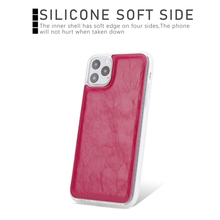For iPhone 11 Pro Max Separable Crazy Horse Texture Flip Leather Case with Holder & Card Slot & Wallet