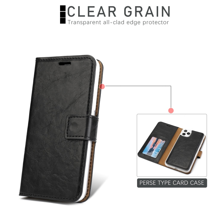 For iPhone 11 Pro Max Separable Crazy Horse Texture Flip Leather Case with Holder & Card Slot & Wallet