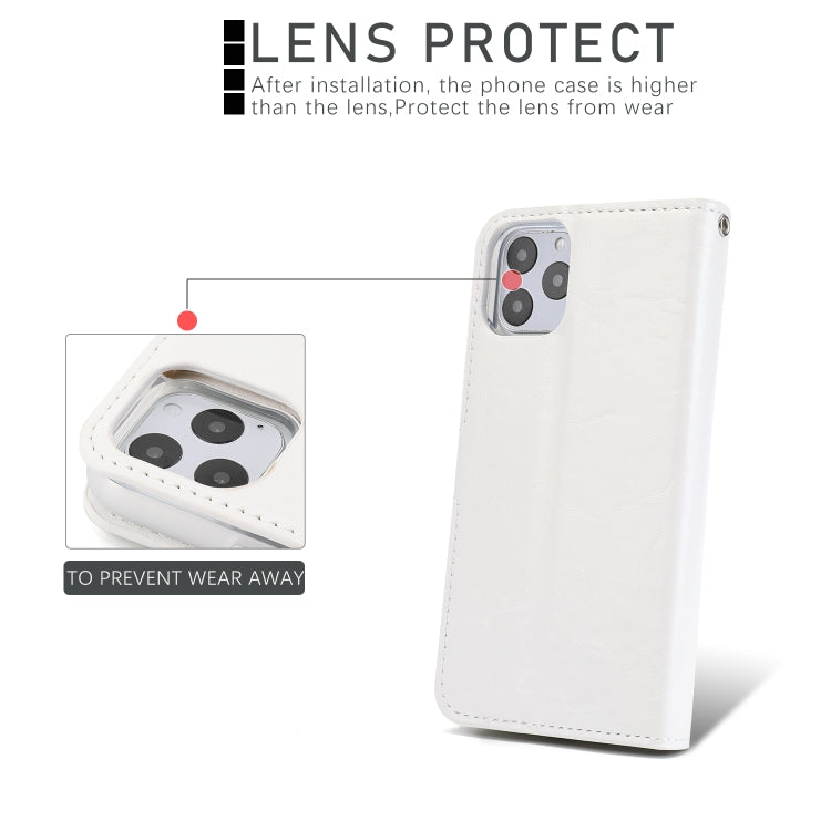 For iPhone 11 Pro Max Separable Crazy Horse Texture Flip Leather Case with Holder & Card Slot & Wallet