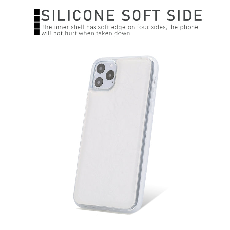 For iPhone 11 Pro Max Separable Crazy Horse Texture Flip Leather Case with Holder & Card Slot & Wallet
