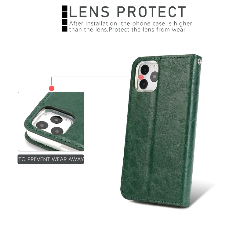 For iPhone 11 Pro Max Separable Crazy Horse Texture Flip Leather Case with Holder & Card Slot & Wallet