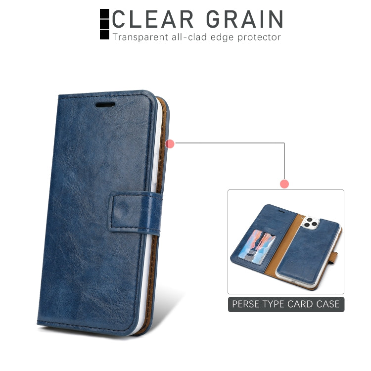 For iPhone 11 Pro Max Separable Crazy Horse Texture Flip Leather Case with Holder & Card Slot & Wallet