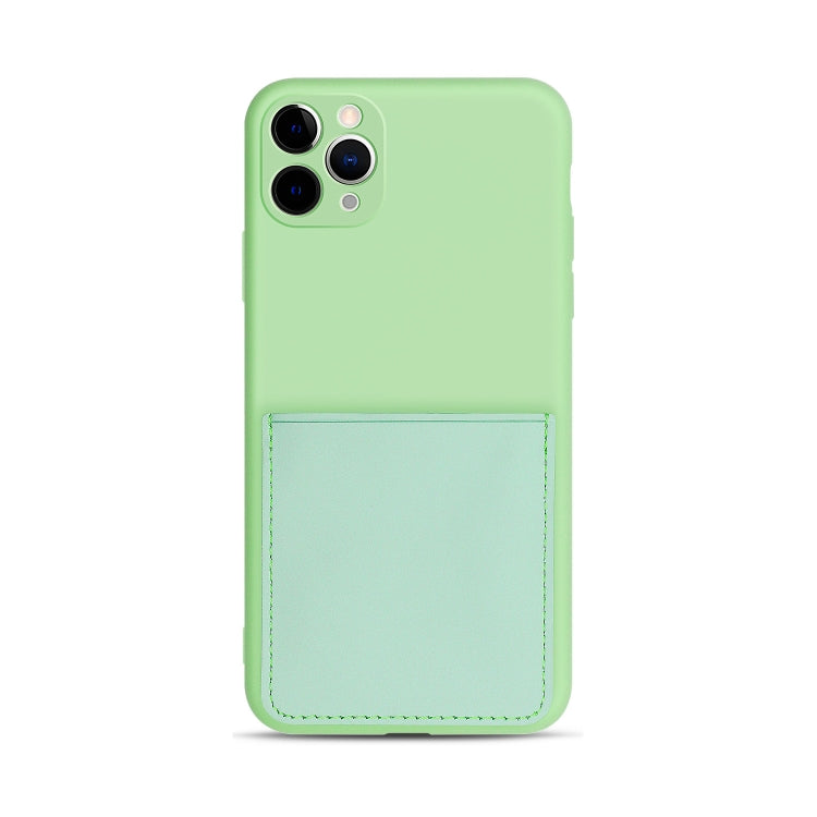 For iPhone 11 Pro Liquid Silicone Skin Feel Shockproof Phone Casewith Card Slot