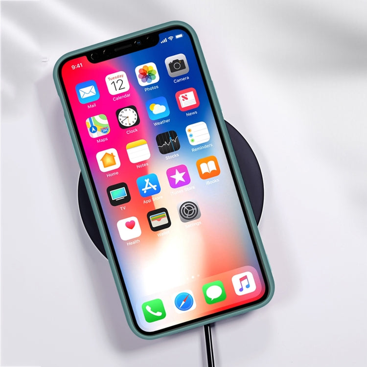 For iPhone 11 Pro Liquid Silicone Skin Feel Shockproof Phone Casewith Card Slot