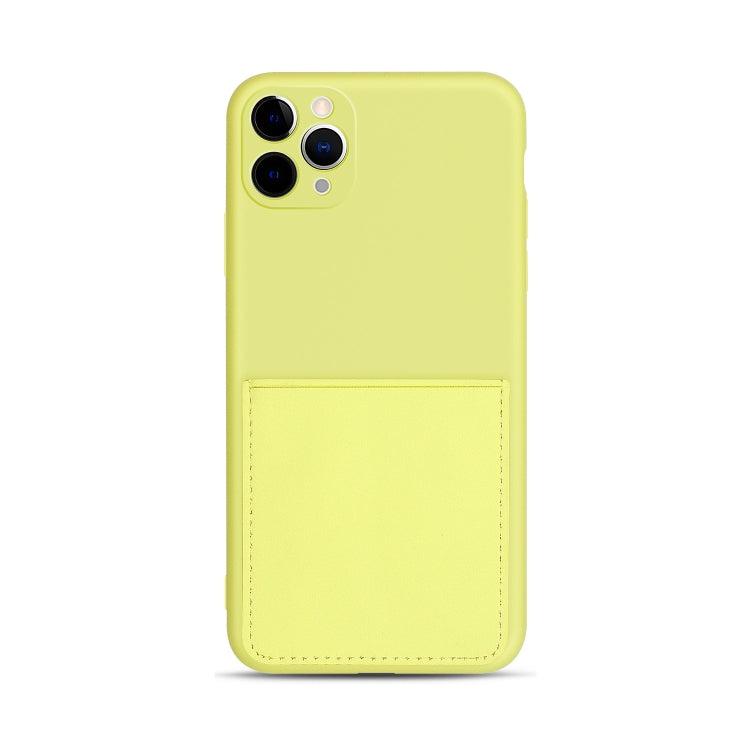 For iPhone 11 Liquid Silicone Skin Feel Shockproof Phone Case with Card Slot