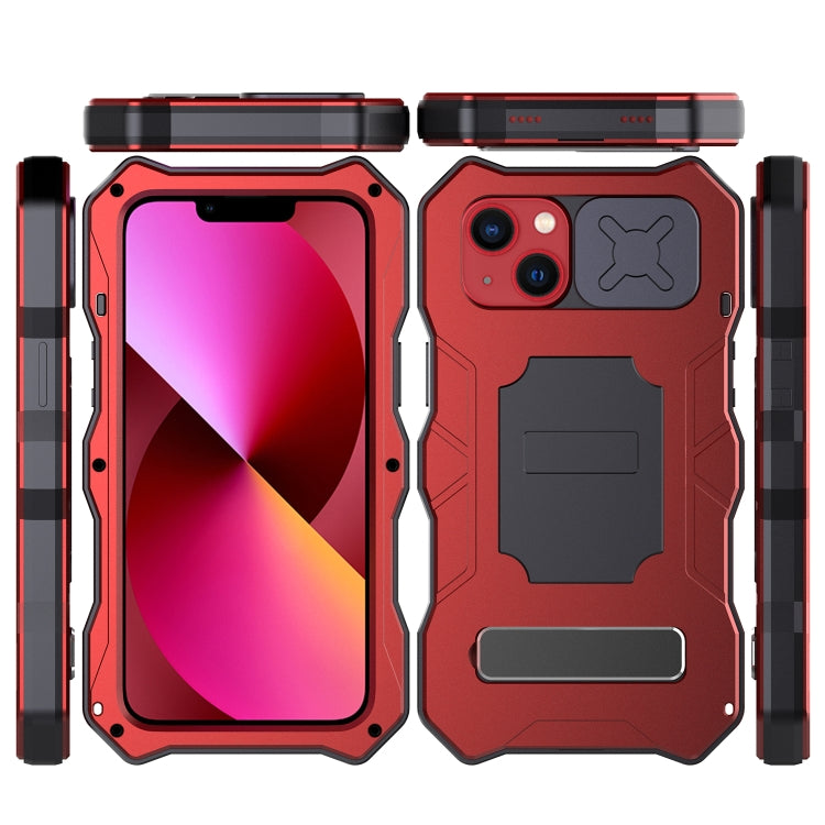 For iPhone 13 mini Camshield Shockproof Life Waterproof Dustproof Metal Case with Holder