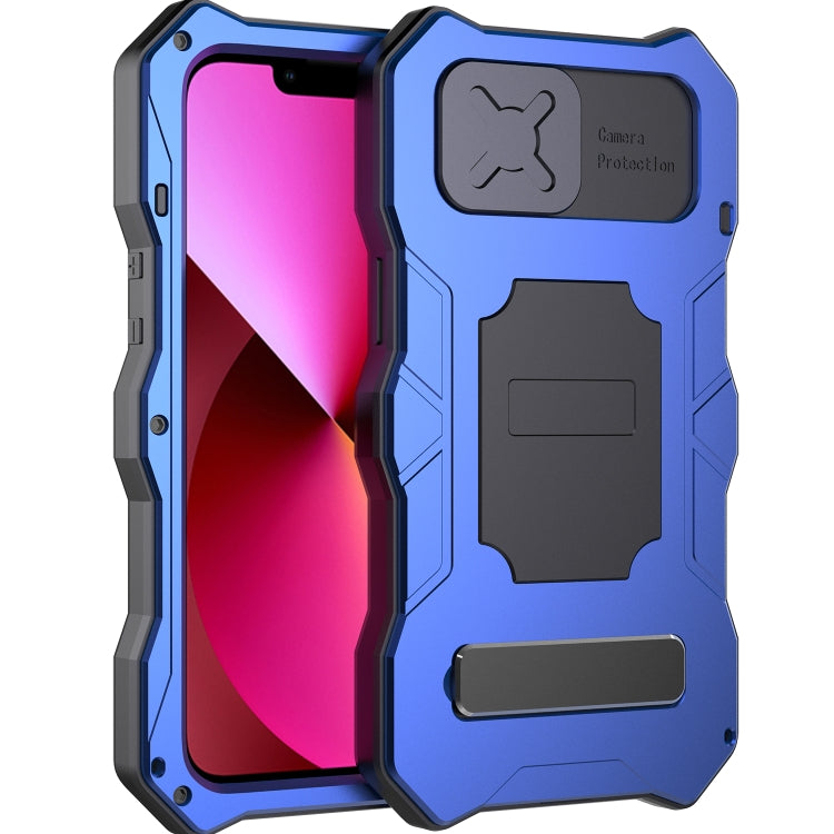 For iPhone 13 mini Camshield Shockproof Life Waterproof Dustproof Metal Case with Holder